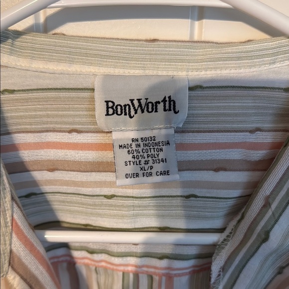 Bonworth  Multicolor Striped Shirt XLP - Picture 2 of 4